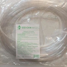 Giz-Can Silikonlu Nazal (Burun) Yetişkin Oksijen Kanülü 10 mt Medikal PVC Malzemeden Ergonomik Tasarımlı Konforlu Kullanım