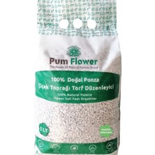 Pumice World Pum Flower 100% Doğal Ponza Kaktüs ve Sukulent Toprağı Torfu 5 Litre Torf Düzenleyici Ürün