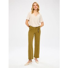 Faik Sönmez Wıdeleg Fit Gold Aksesuar Detaylı Elastanlı Jean Pantolon W27JPN001