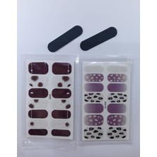 Btm Home Kendinden Yapışkanlı Nail Sticker 2 Paket Tırnak Süsü Kuru Oje
