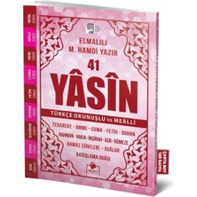 Aknca 41 Yasin Çanta Boy Türkçe Okunuşlu ve Mealli Pembe Kapak