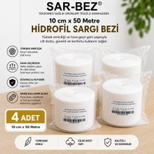 Teksomed Hidrofil Sargı Bezi 10CMX50METRE (4 Adet)