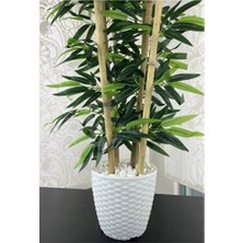 Empressco Poliwork 2 Adet Kamelya Rattan Saksı 28 cm Beyaz 11 Lt