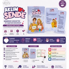 Mersi Shop Aklım Sende Eğlenceli Kart Oyunu | Çiftler ve Arkadaşlar Için Ilişki Testi Tahmin Oyunu