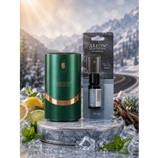 Areon Aromatik Difüzör Yeşil (Lux Metal) + Arctic Road