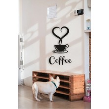 Buççin Online Mağaza  Coffee Tablo Ahşap Mdf Lazer Kesim Ahşap Siyah