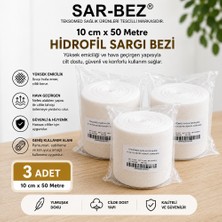 Teksomed Hidrofil Sargı Bezi 10CMX50METRE (3 Adet)