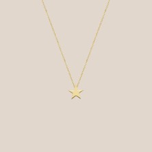 Altıntaş Minimal Yıldız Altın Kolye