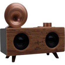 Renas Store Gramafon Radyo Bluetooth Hoparlör Nostaljik Radyo Fm Radyo