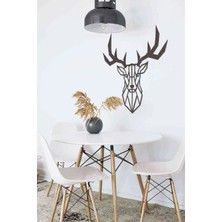 Buççin Online Mağaza  Geyik Figürlü 3D Mdf Tablo Evinize Ofisinize Yeni Tarz Wall Art Ahşap Beyaz
