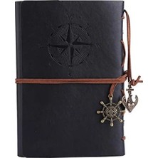 Die Grup Vintage Doldurulabilir Notebook - Klasik Pu-Deri Seyahat Günlüğü