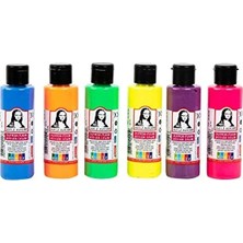 Die Grup Fosforlu 6X70 ml Multi Akrilik Set, Parlak Renk Seçenekleri