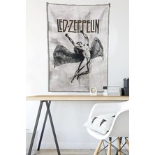 Buççin Online Mağaza  Pmg Shop   LED Zeppelin Duvar Halısı Çok Renkli Polyester
