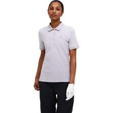 Peak Performance Classic Cotton Polo Kadın Mor Polo Tişört