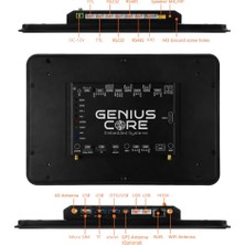 Genova Donanım 10.1 Inç RK3568 Android Endüstriyel Hmı Panel Pc 2gb 32GB IPS Dokunmatik 800X1280 Rockchip HDMI RS232 RS485 Android 11 Speaker USB Wifi Otomasyon Iot