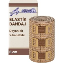 Alban Elastik Bandaj 6cm, 4 Klipsli 4,5 Metreye Kadar Uzar, Spor ve Günlük Kullanım