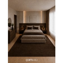 Eko Halı Zen 01 Brown Hav Toz Vermez Yumuşak Dokulu Salon Halısı Oturma Odası Halısı Yatak Odası Halısı Çocuk Odası Halısı Koridor Halısı Mutfak Halısı Modern Makine Halısı