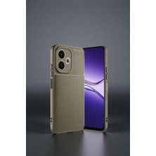 Alvera Collection A5 Pro 4g Kılıf Auto Focus Karbon Kapak - Kahverengi