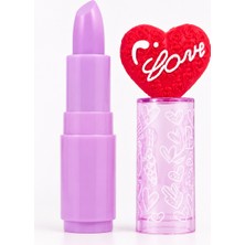 Sudedi Home Şeffaf Lip Balm Dudak Balmı, Ruj Formlu Renksiz Parlak Bitişli Dudak Nemlendirici, Kalp Kapaklı Dudak Bakım Balmı