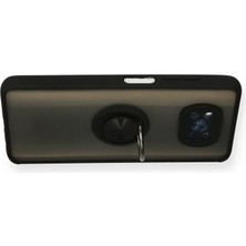 Renas Store Newface Xiaomi Pocophone X3 Kılıf Montreal Yüzüklü Silikon Kapak - Siyah
