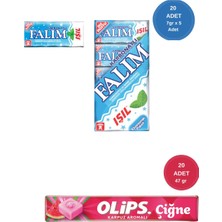 Falım (7gr x 5) x 20 - Olips (28GR x 20) Avantajlı Işıl Sakız ve Olips Çiğne Karpuz Şekerleme Paketi