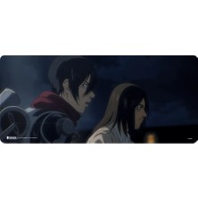 Exvega Attack On Titan Eren Mikasa Xxl Mousepad 90×40