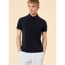 Roberto Ricci Designs Lacivert Erkek Slim Fit Polo T-Shirt Revo Polo