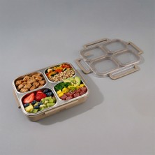 Aryıldız Bento Lunch Box 4 Bölmeli Haki