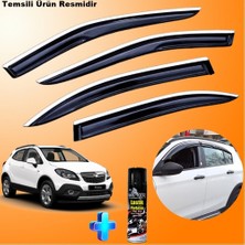 Friemats Opel Mokka Mügen Cam Rüzgarlığı Abs Nikelaj Krom Cam Rüzgarlığı 2012-2019 + Ebrayn Lastik Parlatıcı