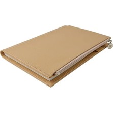 Mcreative Victoria's Journals Zipco Yumuşak Koruyuculu Fermuarlı Cepli Çizgili Blok Not Defteri 14X20 cm