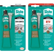 Henkel Sista Kırmızı RTV Sıvı Conta 50gr Metal Yüzeyler için Uygun Yüksek Isı Dayanımı