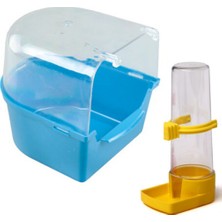 Artero Pets Family Muhabbet Kuşu Banyoluk ve Suluk 13,5x13,5x14,5 cm Plastik Malzeme ile Kullanıma Uygun