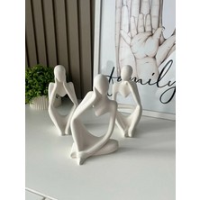 Yasmella Home Minimal Dekoratif Obje Seti, Salon & Ofis Dekoru