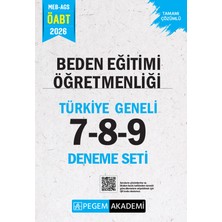 Pegem Akademi Yayıncılık 2026 MEB AGS ÖABT Beden Eğitimi Öğretmenliği Tamamı Çözümlü Türki