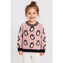 Baby Hola Penguen Desenli Kız Çocuk Kazak 23212