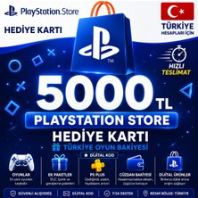 Sony Playstation Store 5000 TL Hediye Kartı | Türkiye Dijital Kod | Hızlı Teslimat
