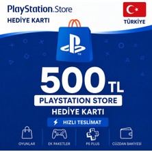 Sony Playstation Store 500 TL Hediye Kartı | Türkiye Dijital Kod | Hızlı Teslimat
