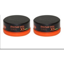 Morfose Pro Hair X5 Men Strong Hold Turuncu Wax 2 x 150 ml Güçlü Tutucu Özellikli Saç Bakım Ürünü