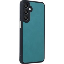 Alvera Collection Galaxy A55 5g Kılıf Aras Deri Kapak - Açık Yeşil