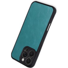 Alvera Collection iPhone 16 Pro Max Kılıf Aras Deri Kapak - Açık Yeşil