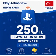 Sony Playstation Store 250 TL Hediye Kartı | Türkiye Dijital Kod | Hızlı Teslimat