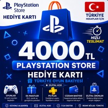 Sony Playstation Store 4000 TL Hediye Kartı | Türkiye Dijital Kod | Hızlı Teslimat