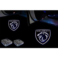 Şenyıldız Aksesuar Yeni Peugeot Kapı Altı Logosu 2 Adettir Pilli ve Mesafe Sensörlüdür Yapıştırmalı Üründür