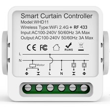 Zigbee Tuya Uyumlu Akıllı Perde Panjur Kepenk Motoru Kontrol Rölesi RF433 Destekli