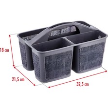 Hobibahçem Bölmeli Deterjanlık Organizer Füme