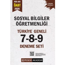 Pegem Akademi Yayıncılık 2026 MEB AGS ÖABT Sosyal Bilgiler Öğretmenliği Tamamı Çözümlü Tür