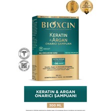Bioxcin Keratin & Argan Onarıcı Şampuan 300 ml Sülfatsız Tüm Saçlar İçin Onarıcı Etki