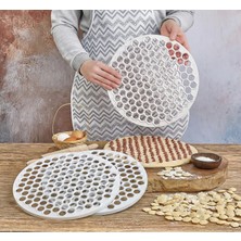 Belirtilmemiş Büyük - 32CM Manti Kalibi Plasti̇k (5047)