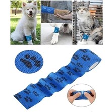 Premini Octacare Kendinden Yapışkanlı Pati Bandajı, Mavi, Kedi ve Köpekler Için, 5 cm