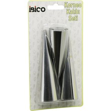 Belirtilmemiş 3pcs Metal Korneo Kalip - Pasta Dekorasyon Aparati Çap:3.4cm x UZUNLUK:12CM BRKT-921602 (5047)